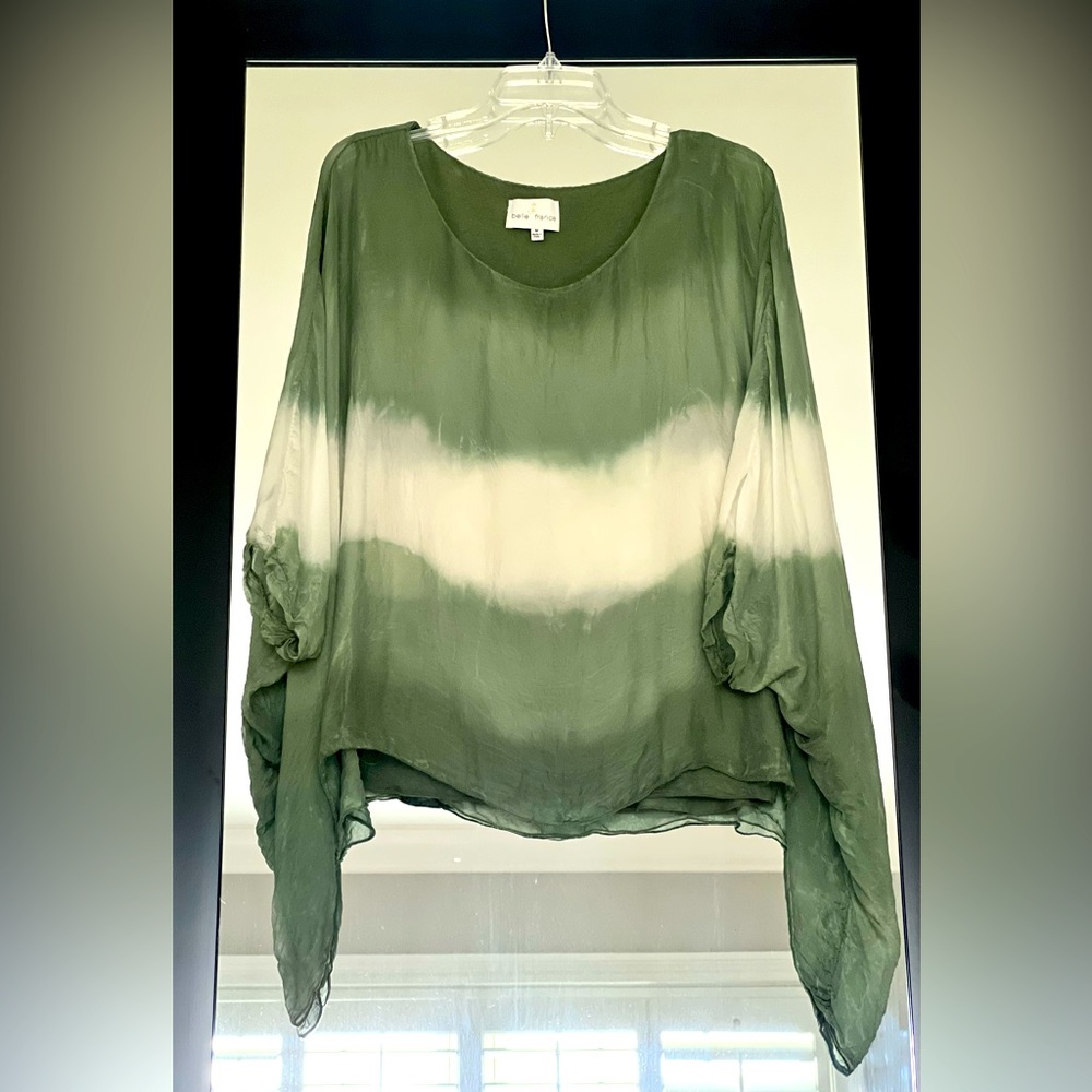 Belle France Linen Blouse ▪️Size Medium